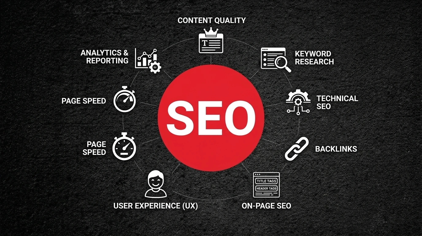 Dot at center with seo c3887b77e2 Digital Marketing & Creative Agency - Strategos Media Solutions