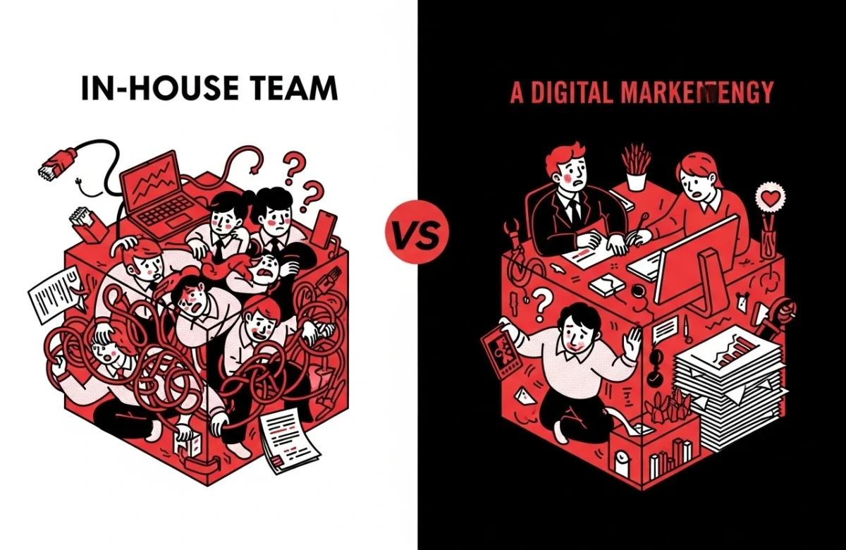Why Businesses Prefer to Hire a Digital Marketing Agency Instead of an In-House Team